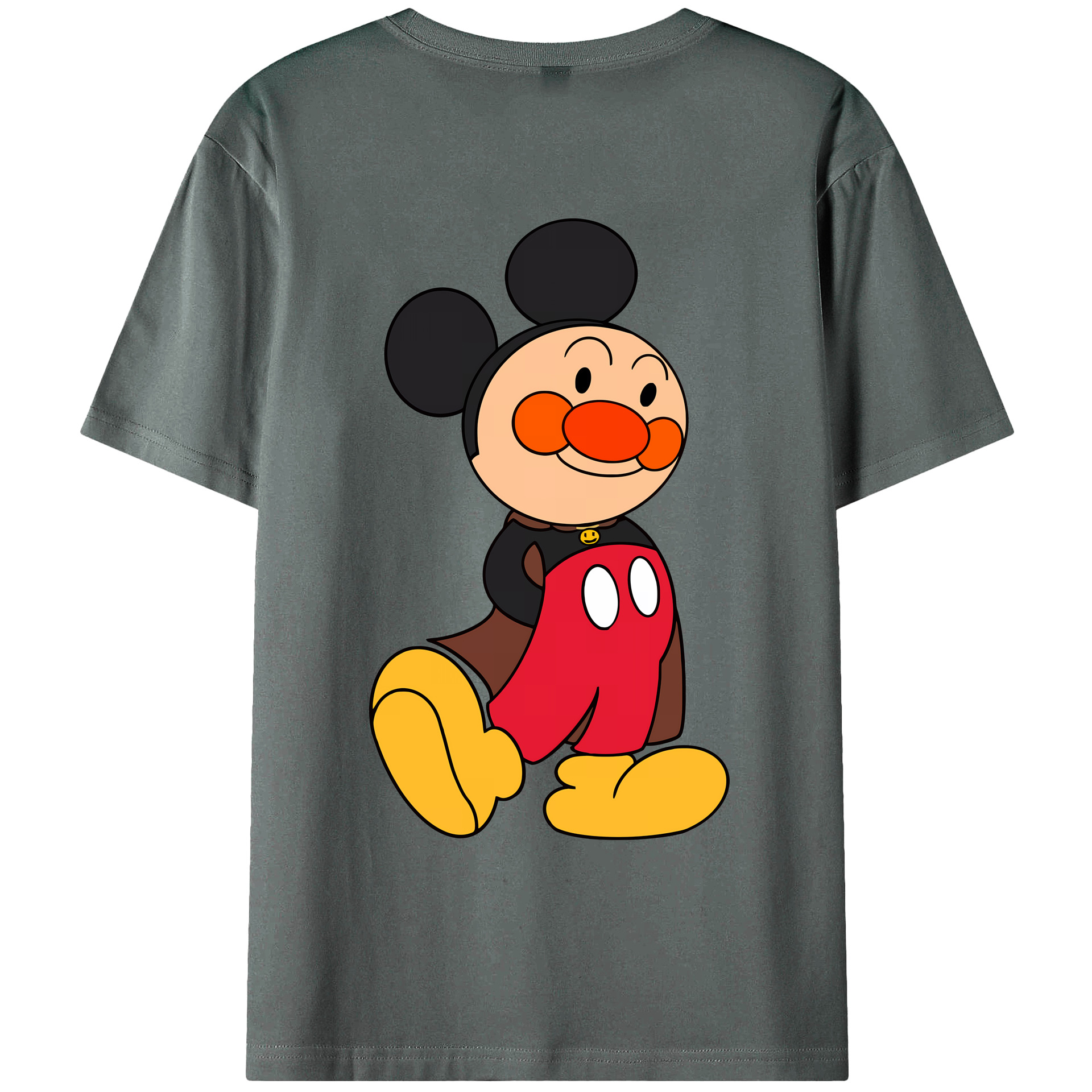 （画像用） アンパンマン Anpanman 綿100％ メンズ半袖Tシャツ（バックプリント） 通気性